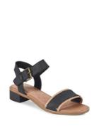 Toms Camilia Block Heel Leather Sandals