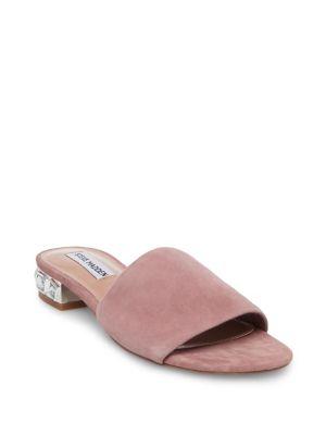 Steve Madden Costa Embellished Suede Sandals