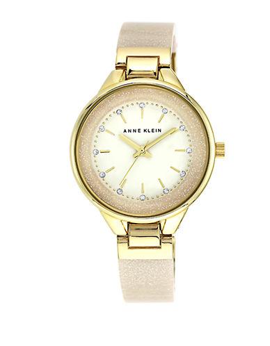 Anne Klein Goldtone Bangle Bracelet Watch
