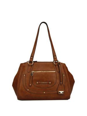 Ellen Tracy Everleigh Logo Satchel
