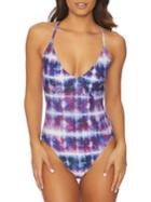 Splendid Color Chaser Tie-dyed 1-piece Swimsuit