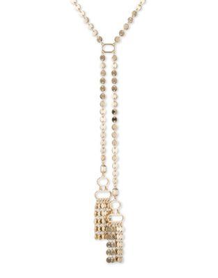 Ivanka Trump Goldtone Tassel Lariat Necklace