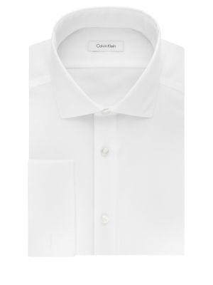 Calvin Klein Slim-fit Dress Shirt With French Cuffs