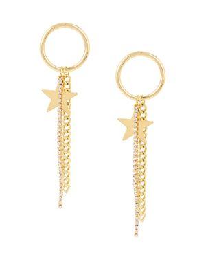 Bcbgeneration Angeleno Summer Crystal Hoop Drop Earrings