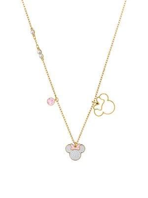 Swarovski Mickey & Minnie Crystal Pendant Necklace