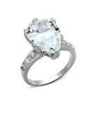 Michela Silvertone Crystal And Cubic Zirconia Stone Ring