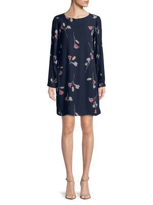 Vero Moda Pleat-sleeve Floral Shift Dress