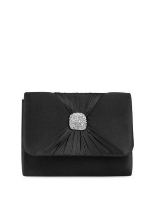 Jessica Mcclintock Katie Embellished Satin Convertible Clutch
