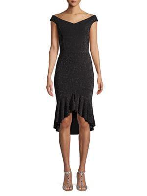 Quiz Metallic Sheath Dress