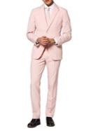 Opposuits 3-piece Slim-fit Lush Blush Solid Suit