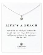 Dogeared Reminders Lifes A Beach Sterling Silver Pendant Necklace
