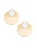Kate Spade New York Goldtone Stone Circle Earrings