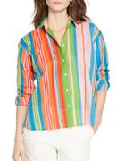 Lauren Ralph Lauren Multi-striped Cotton Shirt