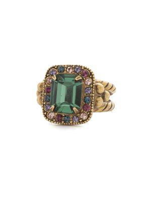 Sorrelli Jewel Tone Opulent Octagon Crystal Ring