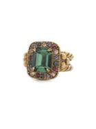 Sorrelli Jewel Tone Opulent Octagon Crystal Ring