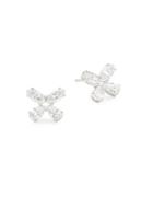 Nadri Cubic Zirconia And Sterling Silver Butterfly Postback Earrings