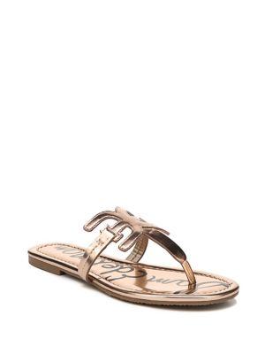 Sam Edelman Carter Metallic Leather Slides