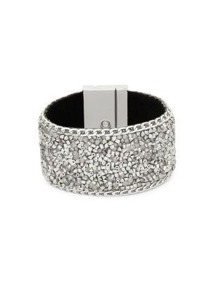 Design Lab Silvertone Embellished Cuff