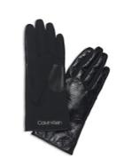 Calvin Klein Crinkle Faux Leather Gloves