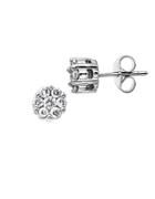 Lord & Taylor 0.50 Ct T W Diamond Stud Earrings In 14 Kt White Gold
