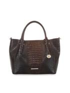 Brahmin Sparrow Small Mallory Embossed Leather Tote