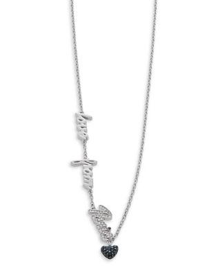 Karl Lagerfeld Love From Paris Crystal Charm Necklace