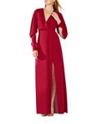 Bcbgmaxazria Solid Long Sleeve Gown