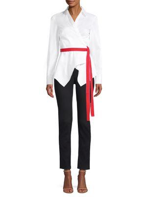 Diane Von Furstenberg Leah Wrap Blouse