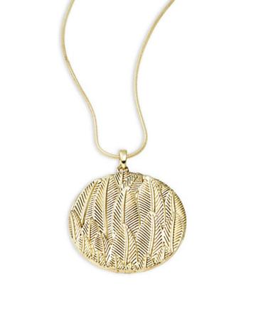 House Of Harlow Leaf Pendant Necklace
