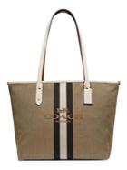 Coach City Horse & Carriage Zip Tote Bag