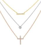 Lord & Taylor Crystal Layered Necklace