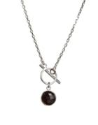 Dogeared Onyx & Sterling Silver Solid Fill Pendant Necklace
