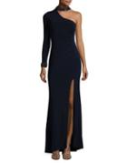 Xscape Petite Embellished One-shoulder Dress