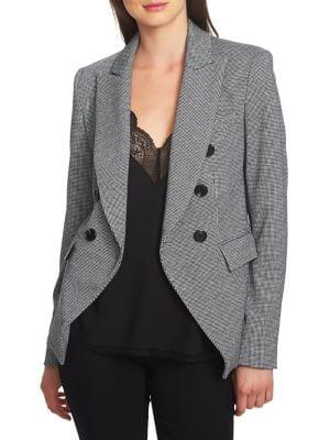 1.state Puppytooth Double Breasted Blazer