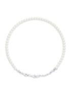Louison Rhodium-plated And Swarovski Crystal Faux Pearl Necklace