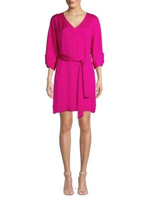 Trina Turk Eastern Luxe Shiori Satin Shift Dress