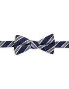 Black Brown Multi-stripe Bow Tie