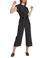 1.state Check-print Jumpsuit