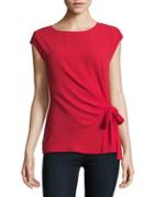 Vince Camuto Petite Knotted Sleeveless Top