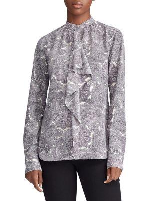 Lauren Ralph Lauren Ruffle-front Blouse