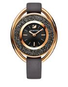 Swarovski 18k Rose Gold Plated Chronograph Crystalline Oval Watch