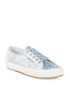 Superga Velvet Lace-up Sneakers