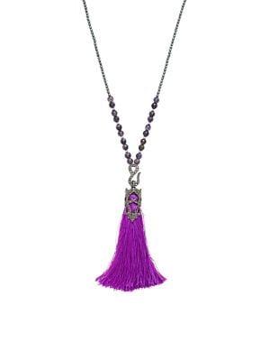 Design Lab Sterling Silver Tassel Necklace