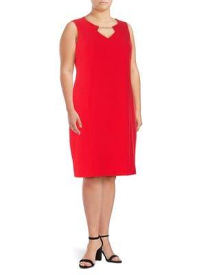 Calvin Klein Plus Sleeveless Shift Dress