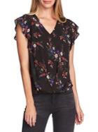 Vince Camuto Highland Printed Wrap Blouse