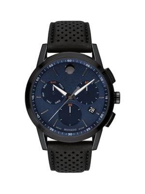 Movado Museum Leather-strap Watch