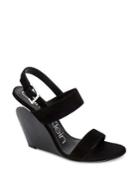 Calvin Klein Leslie Suede Wedge Sandals