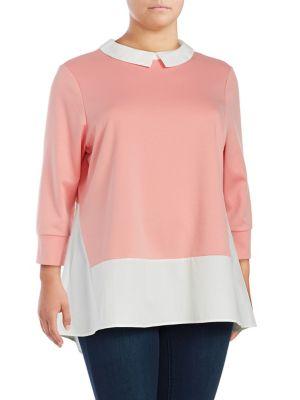 Junarose Plus Plus Darlene Long Sleeve Blouse