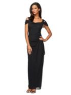 Alex Evenings Chiffon Accented Gown