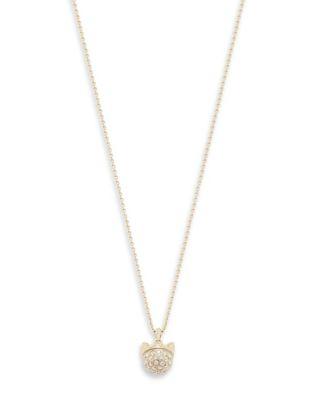 Karl Lagerfeld Crystal Choupette Necklace
